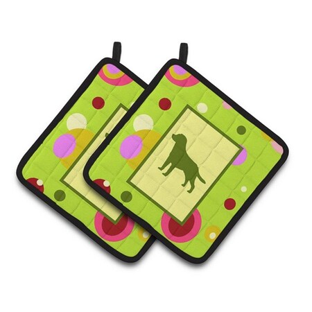 Carolines Treasures Labrador Pair of Pot Holders, 7.5 x 3 x 7.5 in. CK1043PTHD